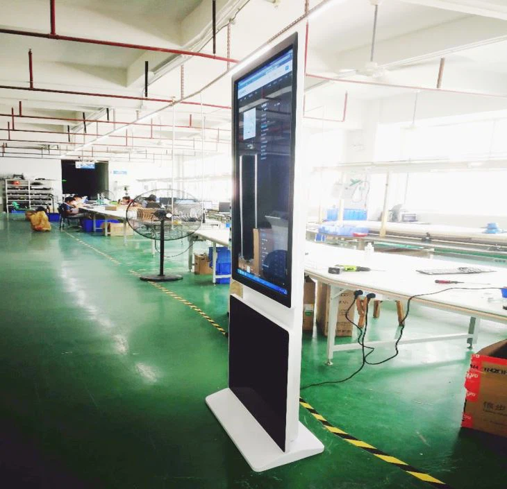 Smart Advertising Digital Signage Kiosk 360 Degrees Rotate Floor Standing Lcd Advertising Player